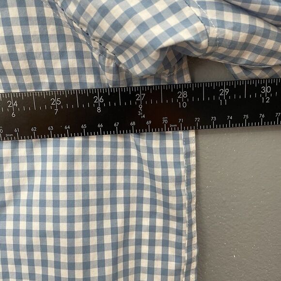 Duluth Button Down Shirt Mens‎ Size XXL 2XL Short Sleeve Untucked Blue Plaid - Picture 5 of 10